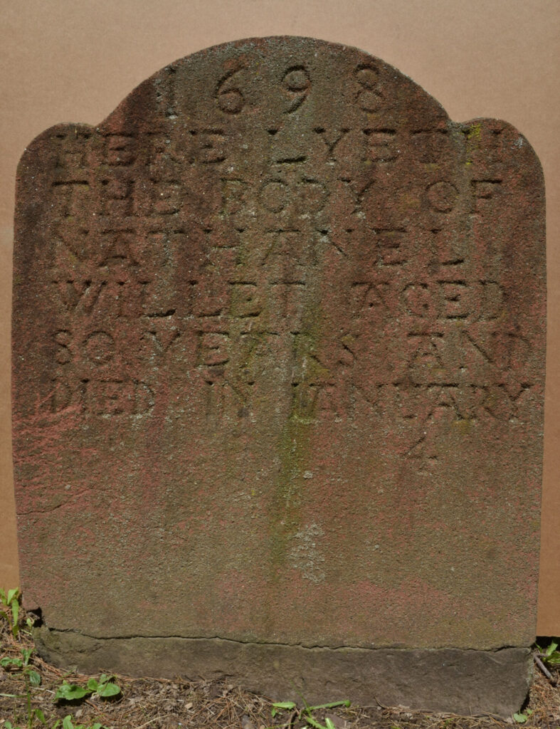 Headstone for Nathaniel Willet