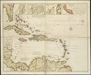 1717 Map of West Indies